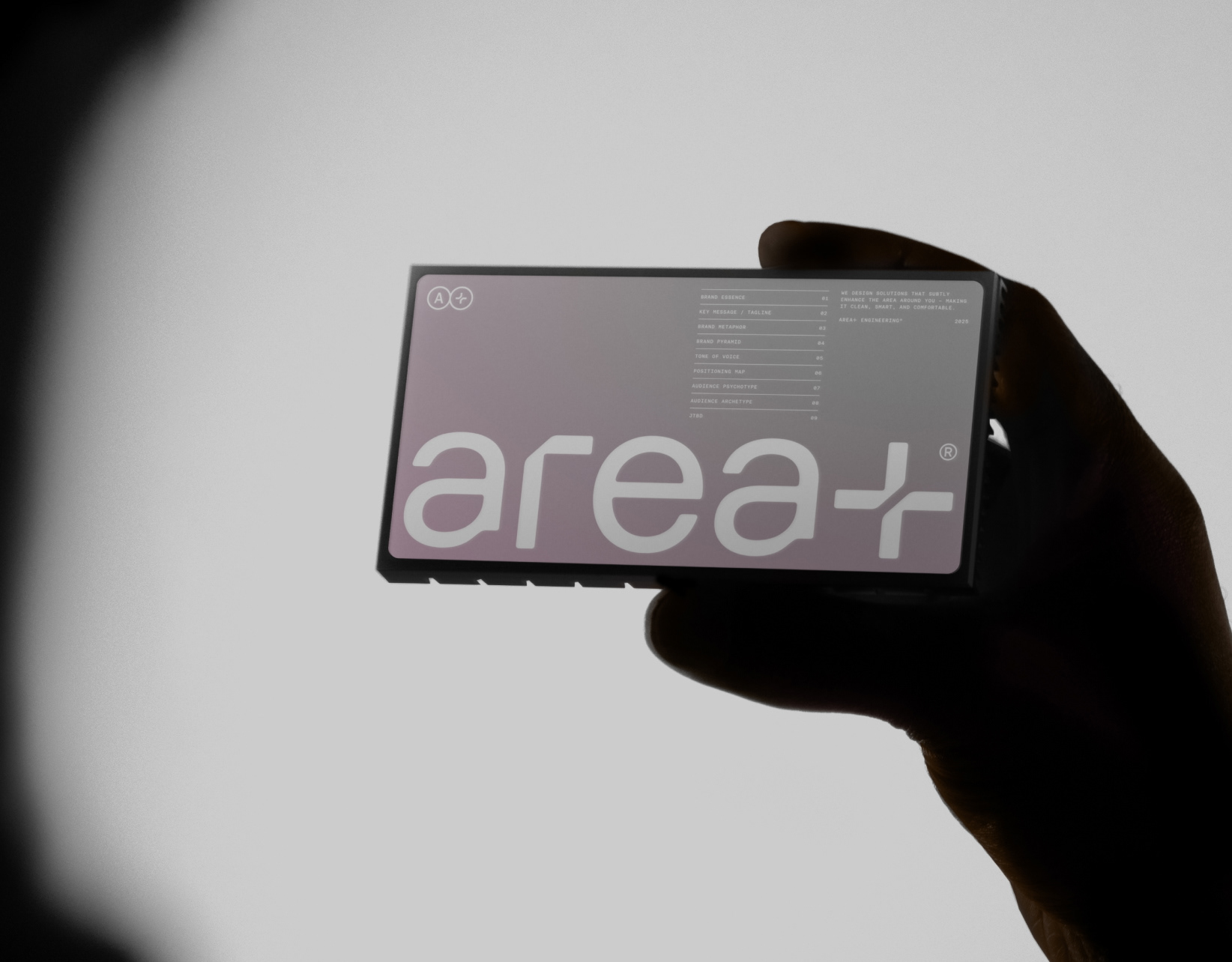 Area — type that earns the mark